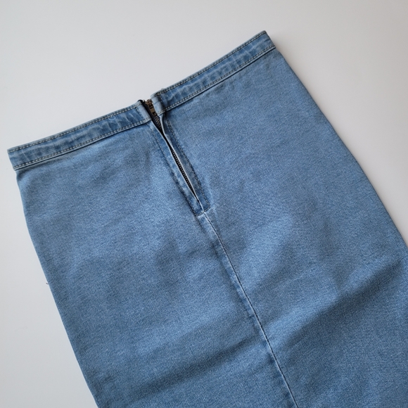 High waist_Denim skirt - Picture 3 of 4